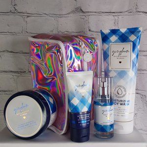 BATH &BODY WORKS 'GINGHAM' 5-PIECE BODY WASH,MIST,CREAM, BUTTER,SIG.BAG GIFT SET
